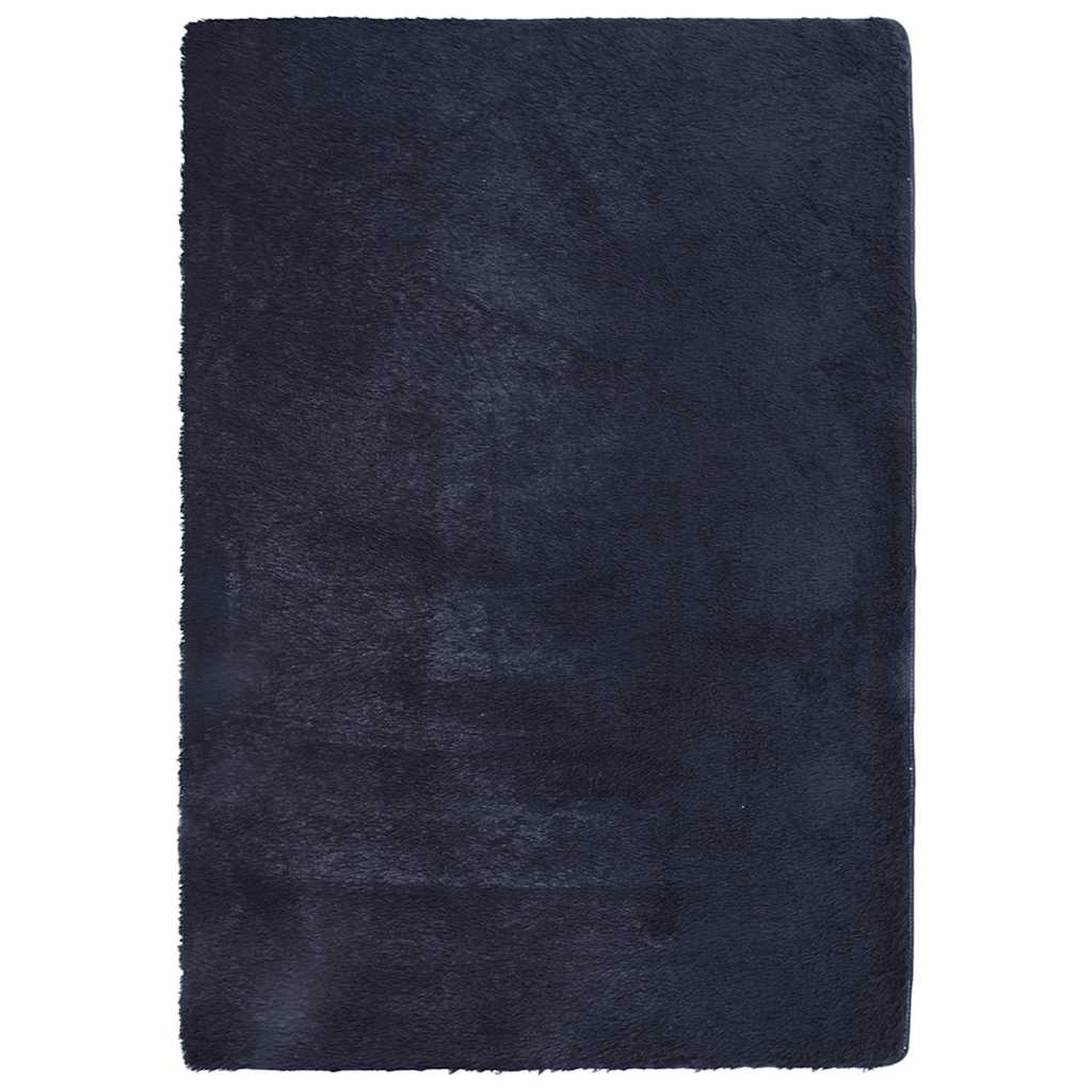 Tappeto Shaggy a Pelo Lungo NAVARRA Blu Marino 160x230 cm - homemem39