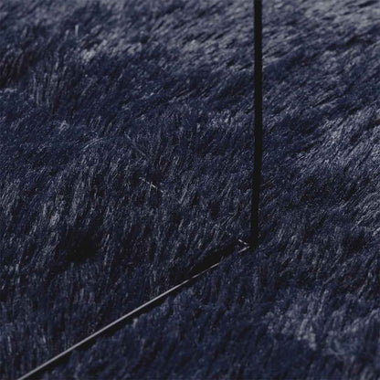 Tappeto Shaggy a Pelo Lungo NAVARRA Blu Marino 160x230 cm - homemem39
