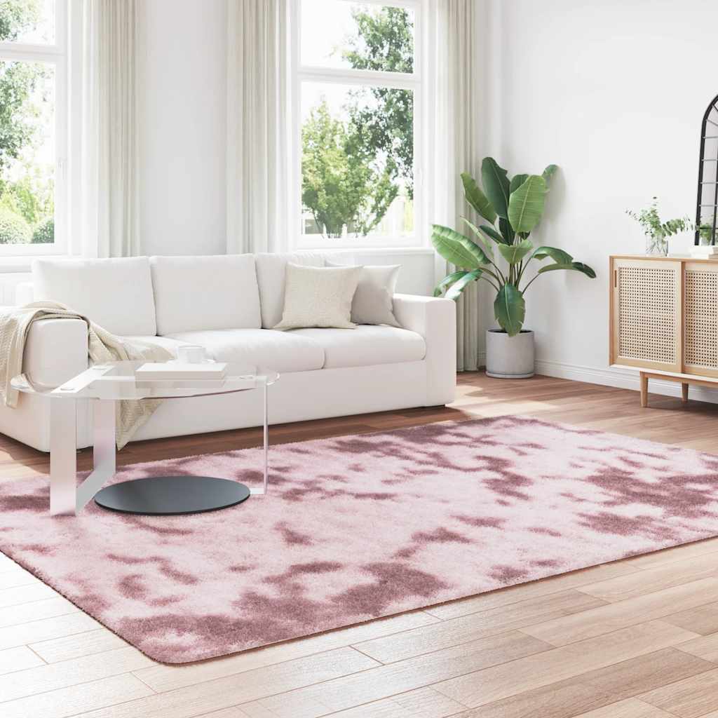 Tappeto Shaggy a Pelo Lungo NAVARRA Rosa Antico 200x290cm - homemem39