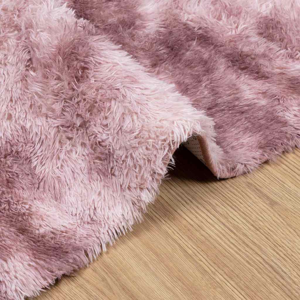 Tappeto Shaggy a Pelo Lungo NAVARRA Rosa Antico 200x290cm - homemem39