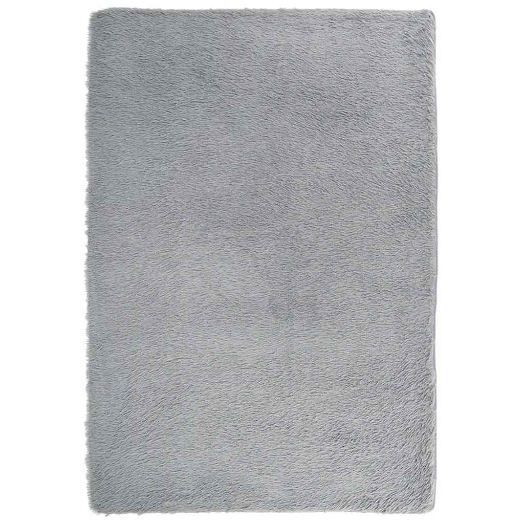 Tappeto Shaggy a Pelo Lungo NAVARRA Grigio Chiaro 200x290 cm - homemem39