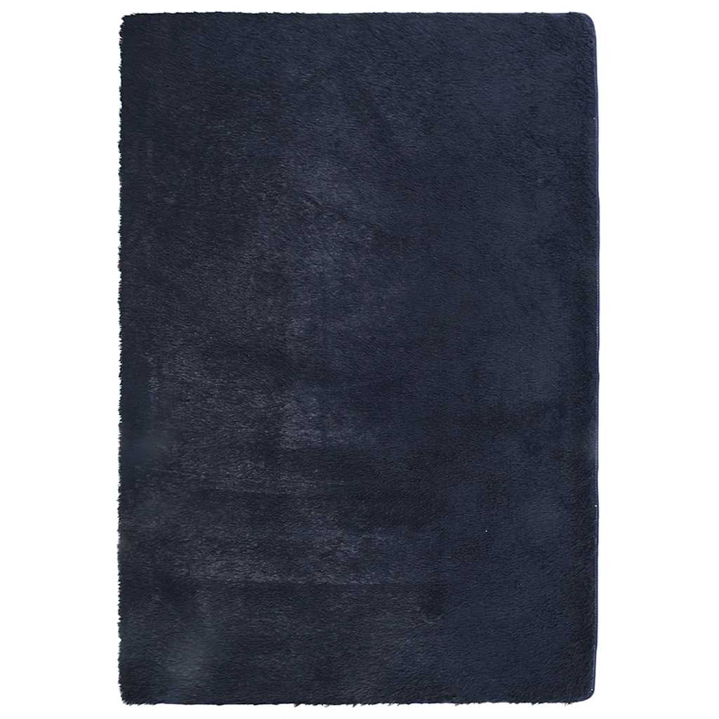 Tappeto Shaggy a Pelo Lungo NAVARRA Blu Marino 200x290 cm - homemem39