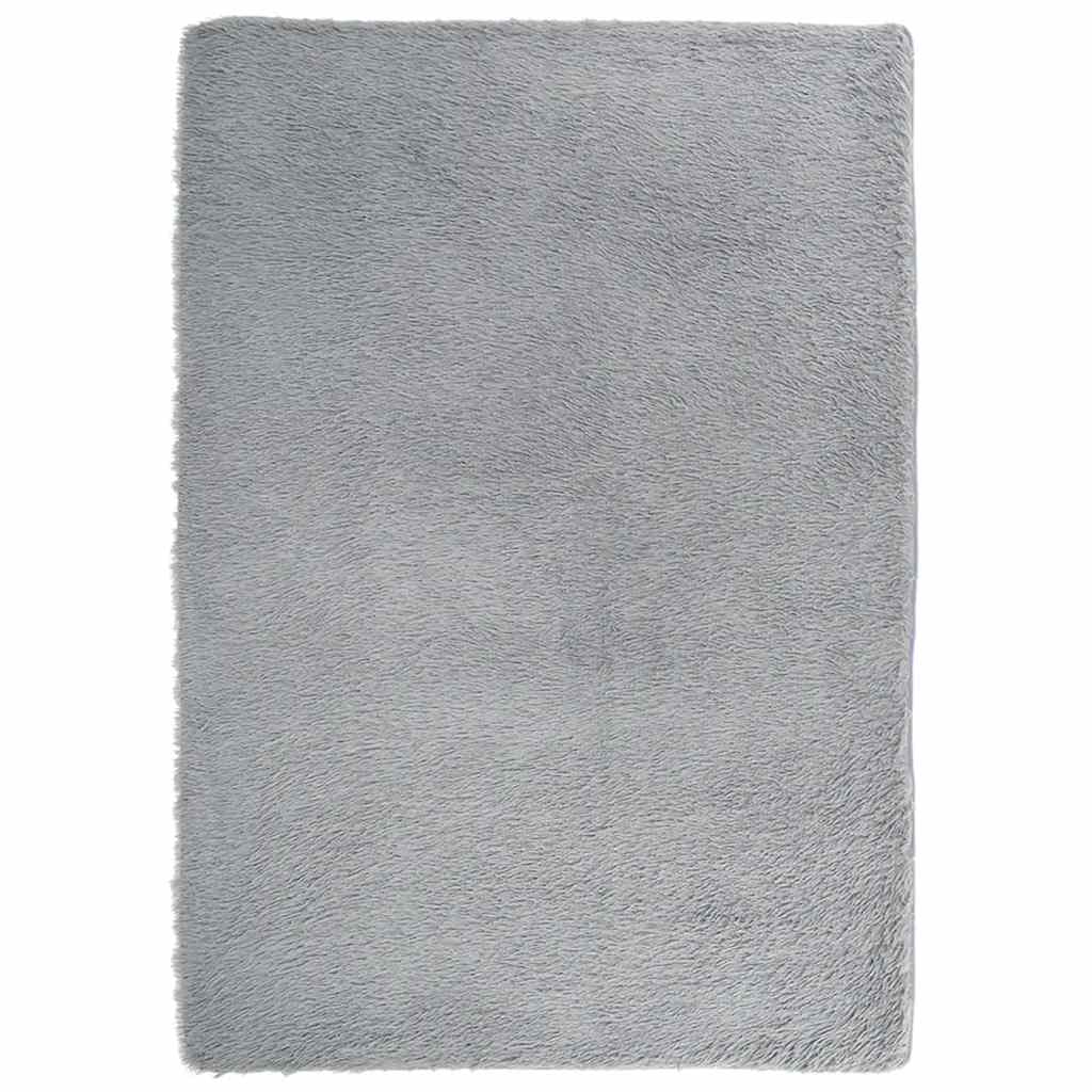 Tappeto Shaggy a Pelo Lungo NAVARRA Grigio Chiaro 240x340 cm