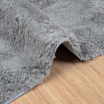Tappeto Shaggy a Pelo Lungo NAVARRA Grigio Chiaro 240x340 cm