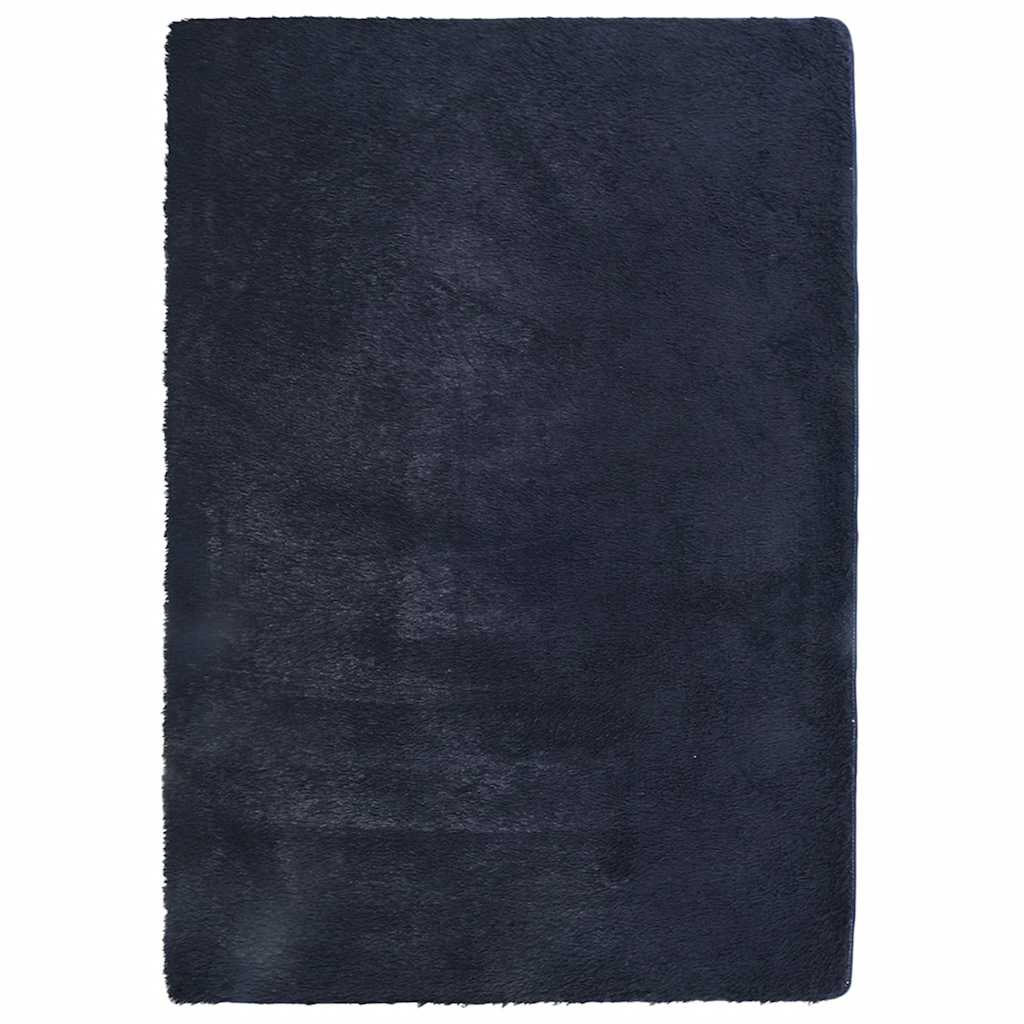 Tappeto Shaggy a Pelo Lungo NAVARRA Blu Marino 240x340 cm - homemem39