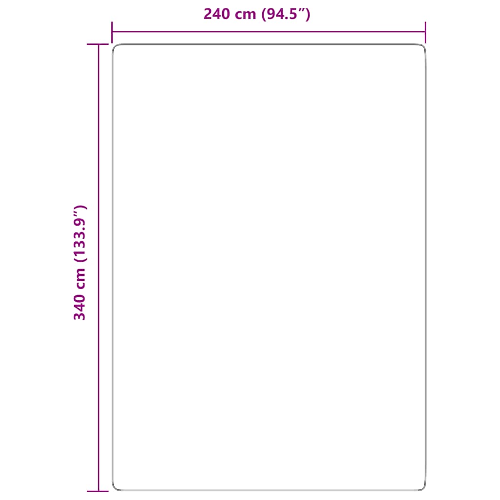 Tappeto Shaggy a Pelo Lungo NAVARRA Blu Marino 240x340 cm - homemem39