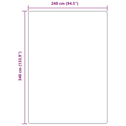 Tappeto Shaggy a Pelo Lungo NAVARRA Blu Marino 240x340 cm - homemem39