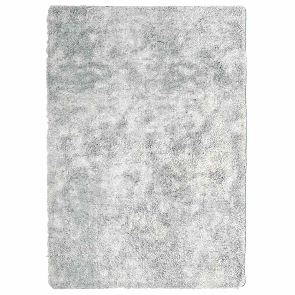 Tappeto Shaggy a Pelo Lungo NAVARRA Grigio Argento 240x340cm - homemem39