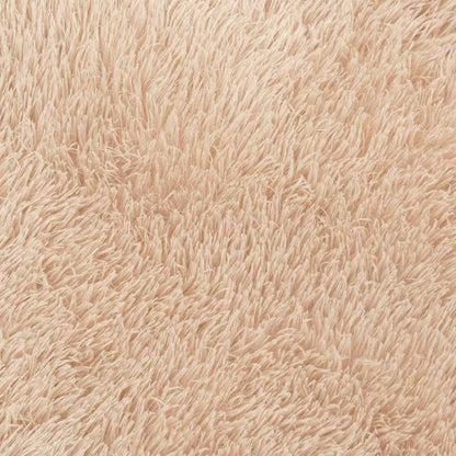 Tappeto Shaggy a Pelo Lungo NAVARRA Beige 200x200 cm poliestere - homemem39