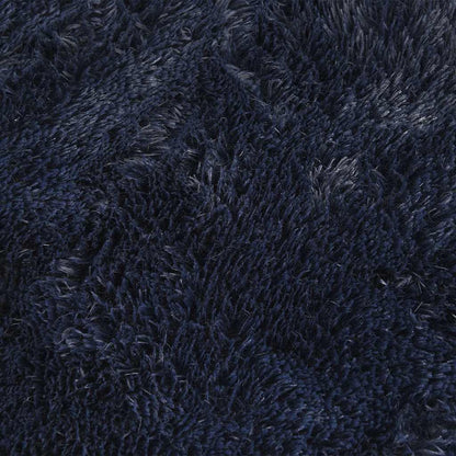 Tappeto Shaggy a Pelo Lungo NAVARRA Blu Marino 200x200 cm - homemem39