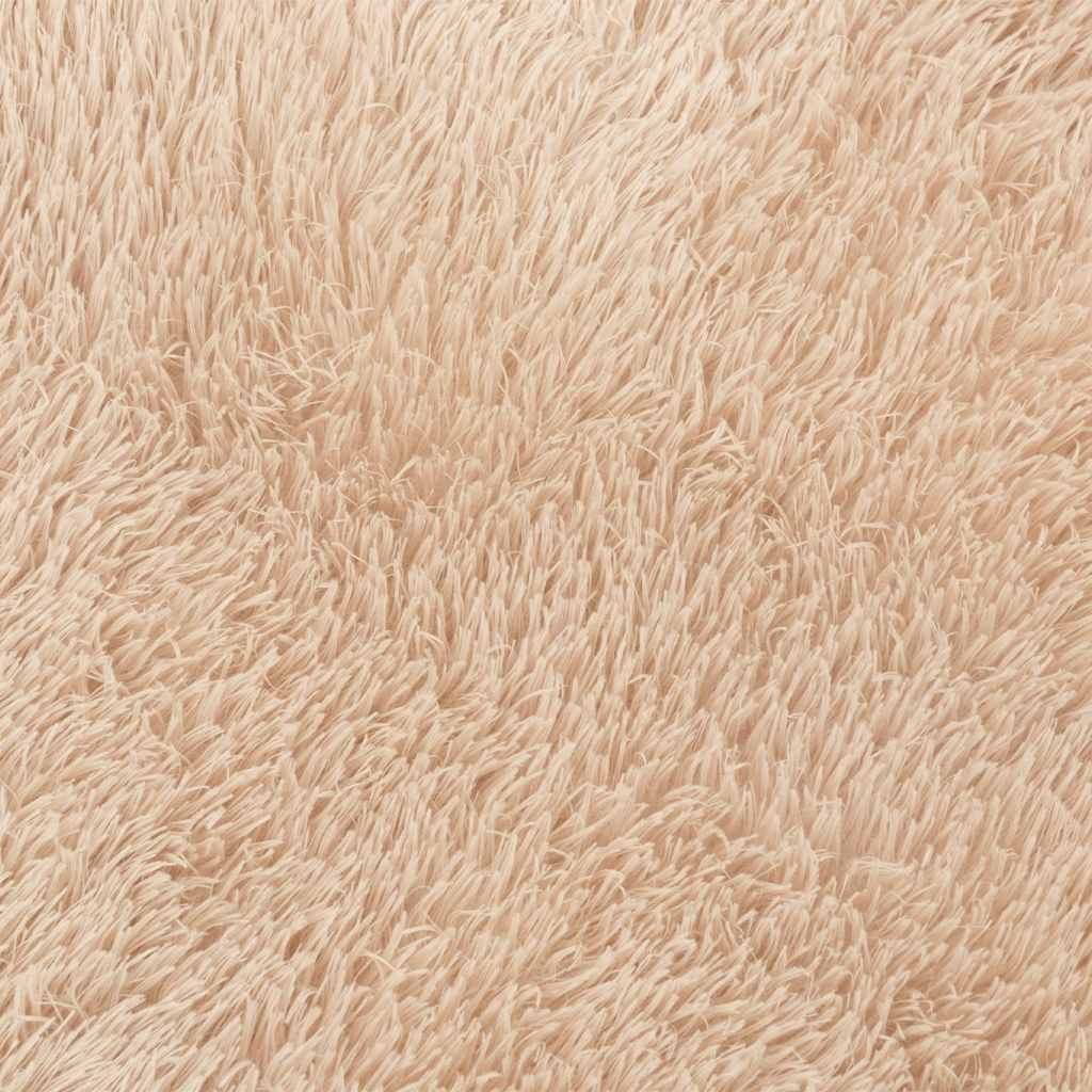 Tappeto Shaggy a Pelo Lungo NAVARRA Beige 240x240 cm poliestere | homemem39