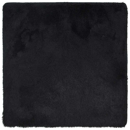 Tappeto Shaggy a Pelo Lungo NAVARRA Nero 240x240 cm poliestere - homemem39