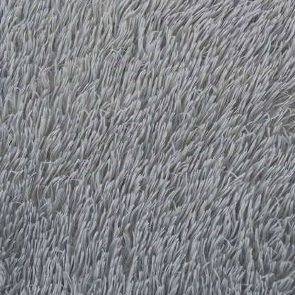 Tappeto Shaggy a Pelo Lungo NAVARRA Grigio Chiaro 240x240 cm
