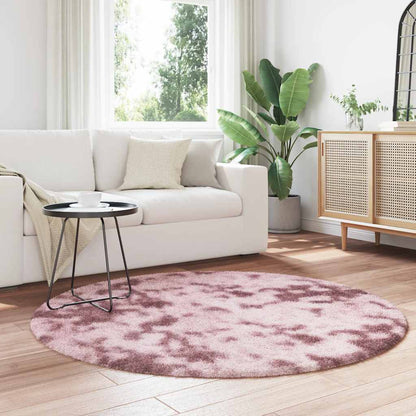 Tappeto Shaggy a Pelo Lungo NAVARRA Rosa Antico 160x160cm