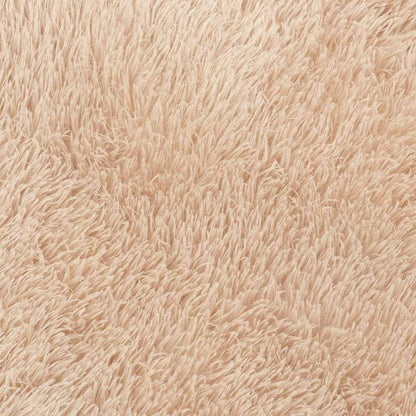 Tappeto Shaggy a Pelo Lungo NAVARRA Beige 200x200 cm poliestere