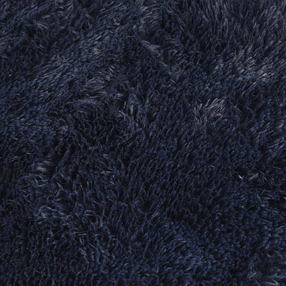 Tappeto Shaggy a Pelo Lungo NAVARRA Blu Marino 200x200 cm | homemem39