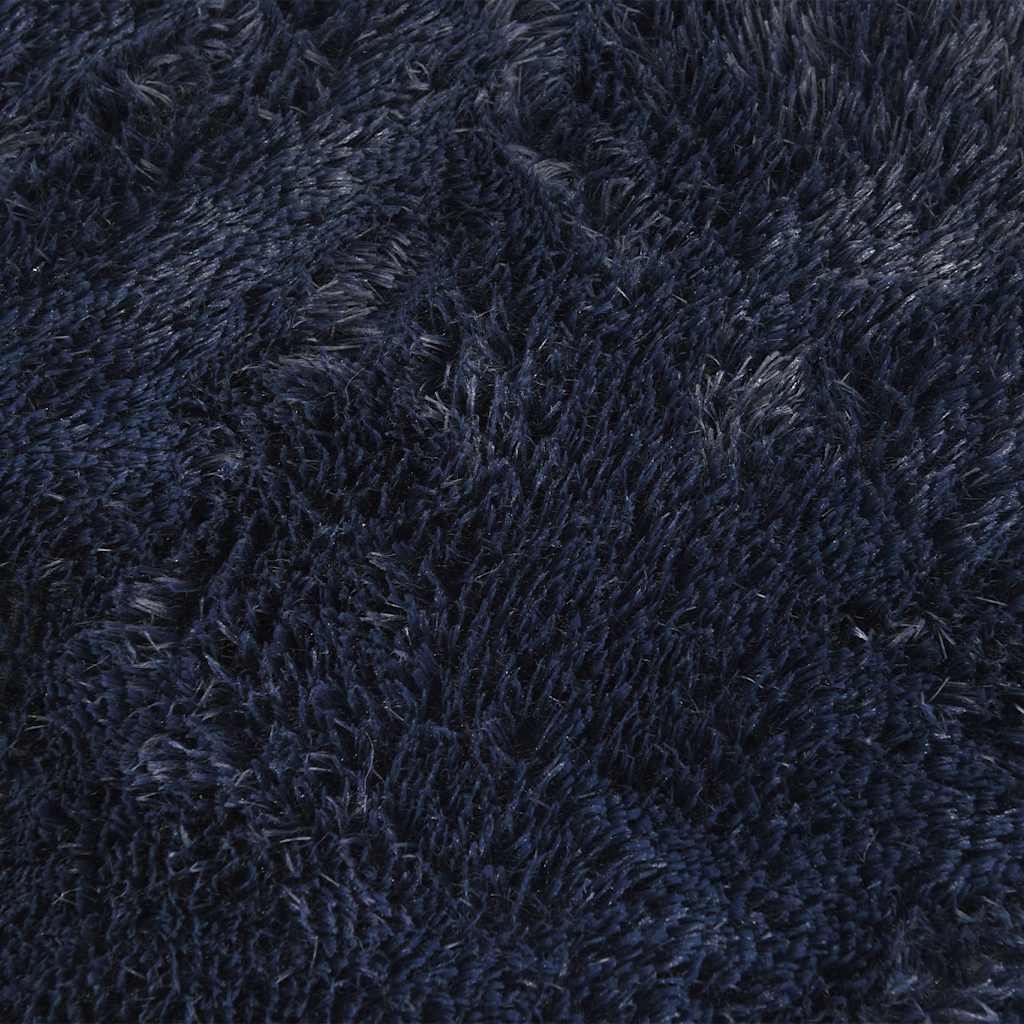 Tappeto Shaggy a Pelo Lungo NAVARRA Blu Marino 240x240 cm - homemem39