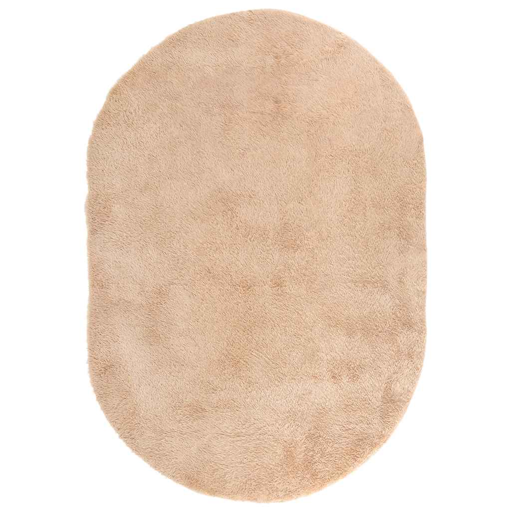 Tappeto Shaggy a Pelo Lungo NAVARRA Beige 300x200 cm poliestere