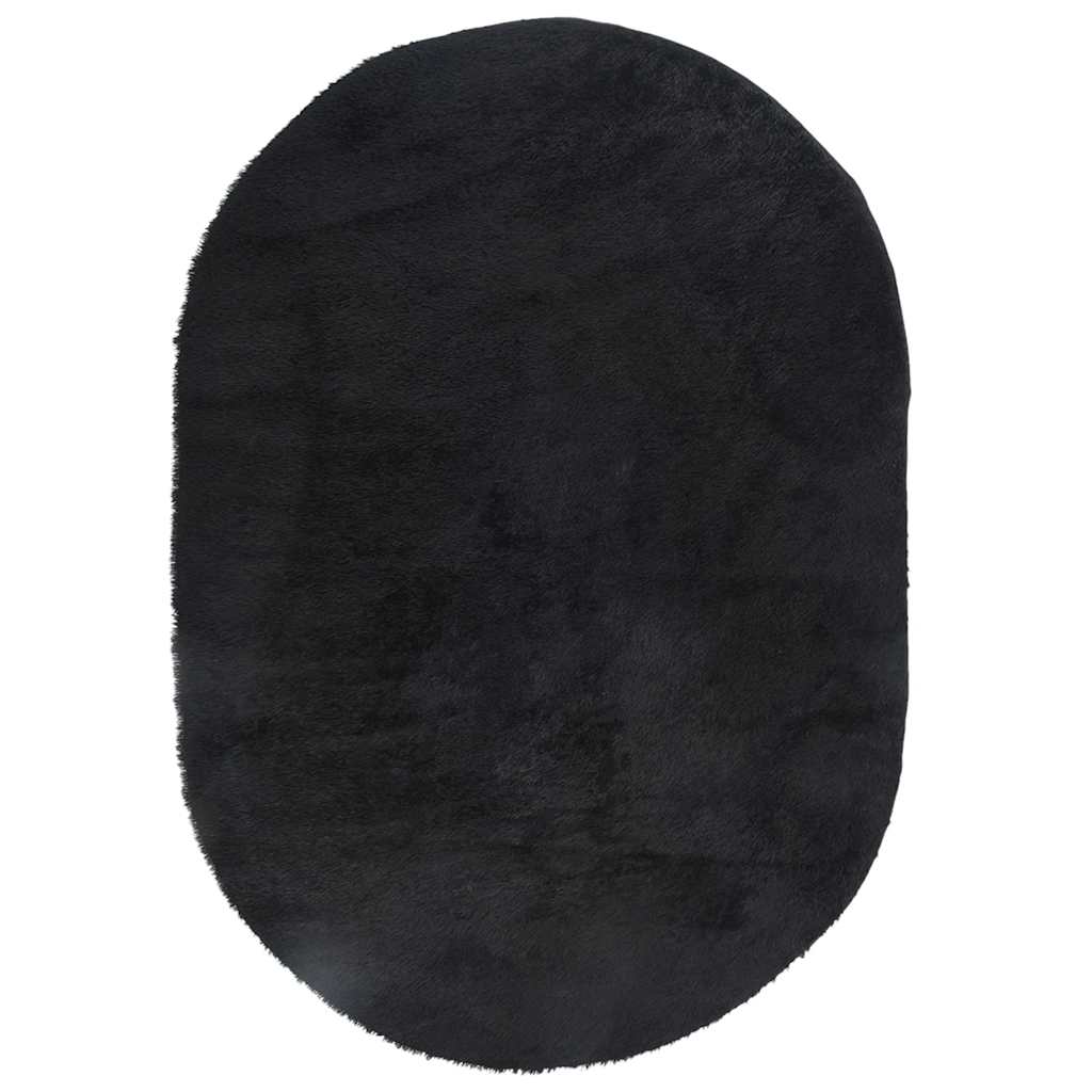 Tappeto Shaggy a Pelo Lungo NAVARRA Nero 300x200 cm poliestere