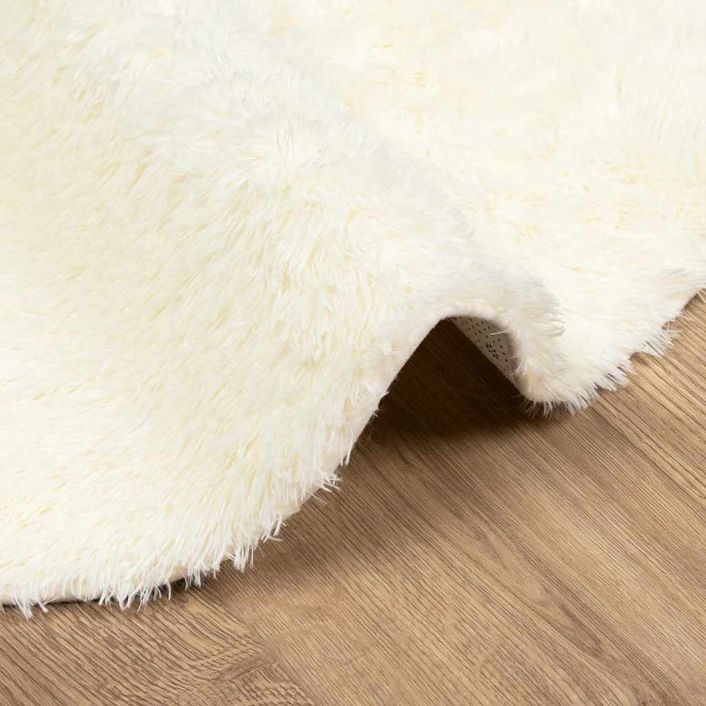 Tappeto Shaggy a Pelo Lungo NAVARRA Crema 300x200 cm poliestere