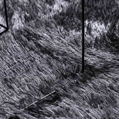 Tappeto Shaggy a Pelo Lungo NAVARRA Grigio Scuro 300x200 cm - homemem39