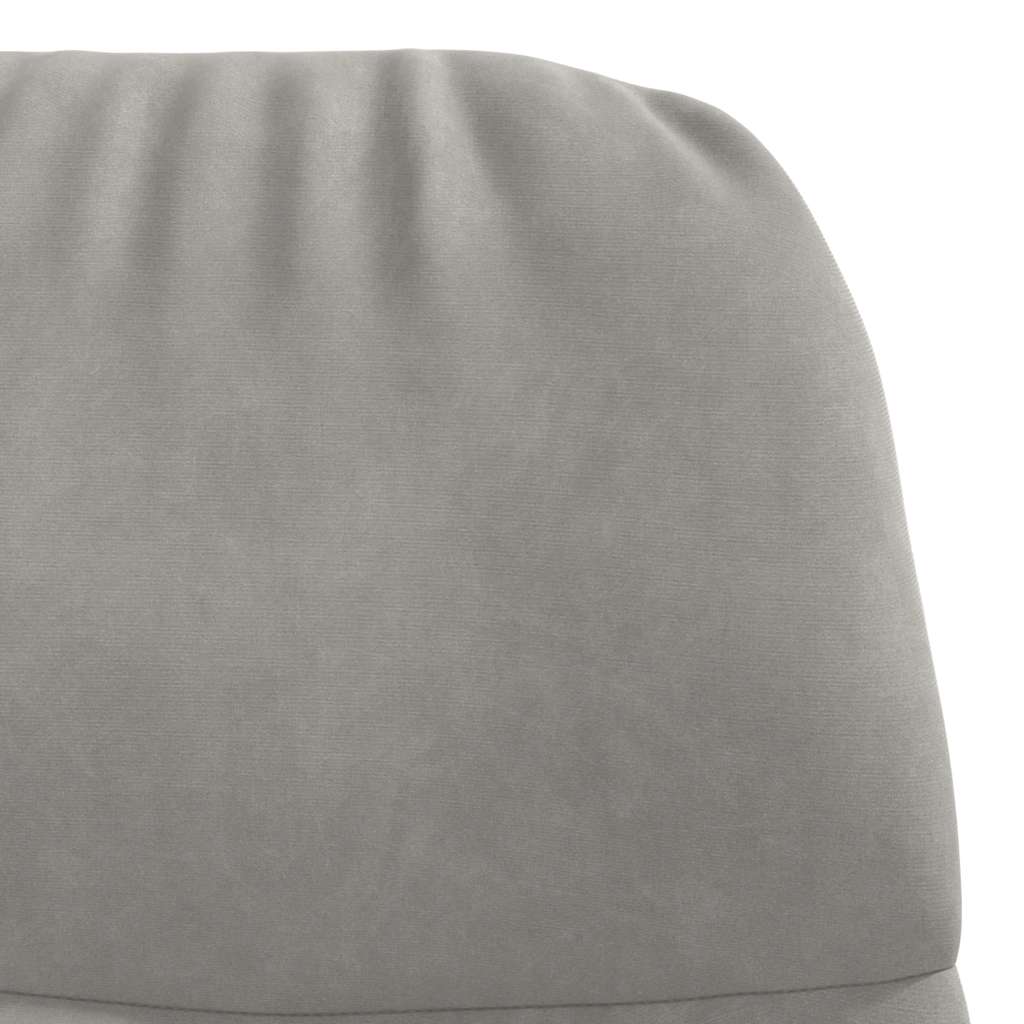 Sedia Relax Grigio Chiaro in Velluto | homemem39