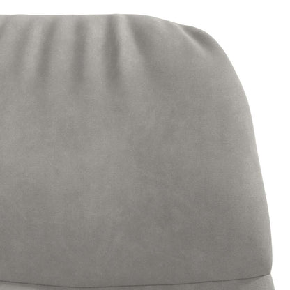 Sedia Relax Grigio Chiaro in Velluto | homemem39