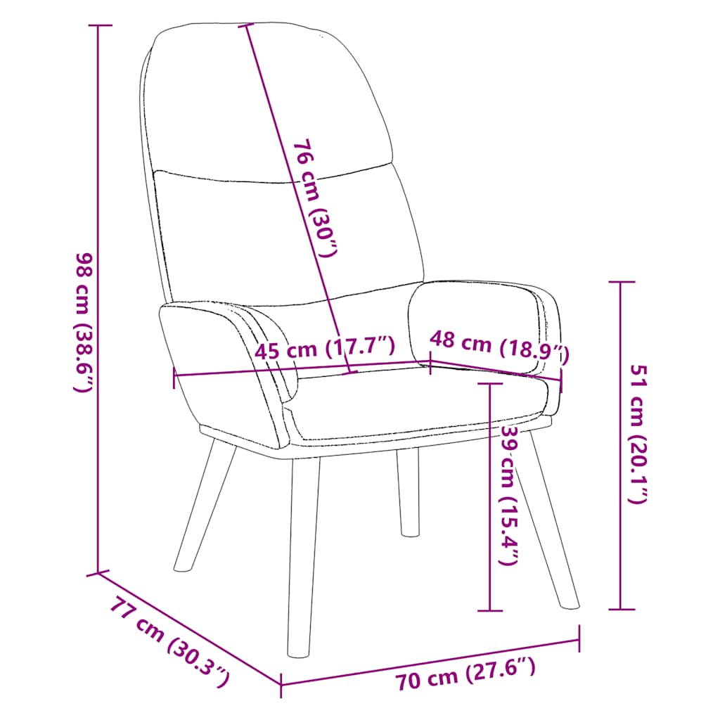 Sedia Relax Grigio Chiaro in Velluto | homemem39