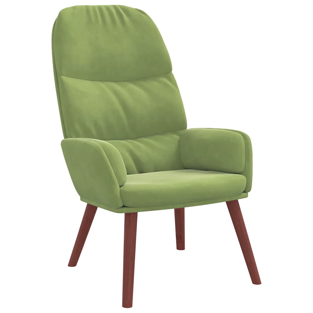 Sedia Relax Verde Chiaro in Velluto | homemem39