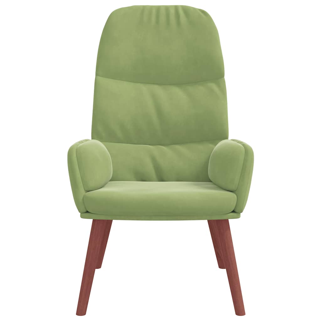 Sedia Relax Verde Chiaro in Velluto | homemem39