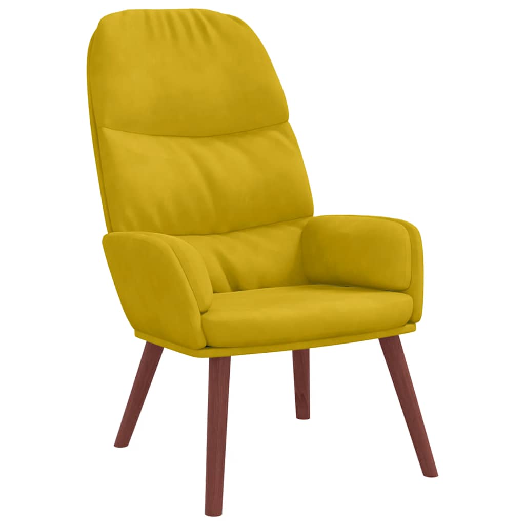 Poltrona Relax Giallo in Velluto