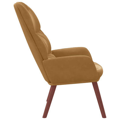 Poltrona Relax Marrone in Velluto | homemem39