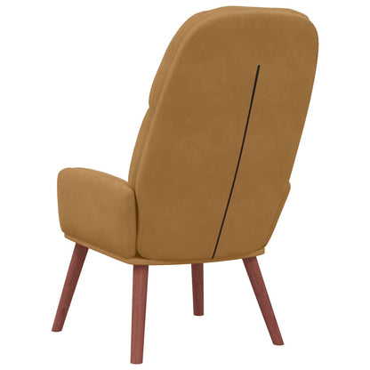 Poltrona Relax Marrone in Velluto | homemem39