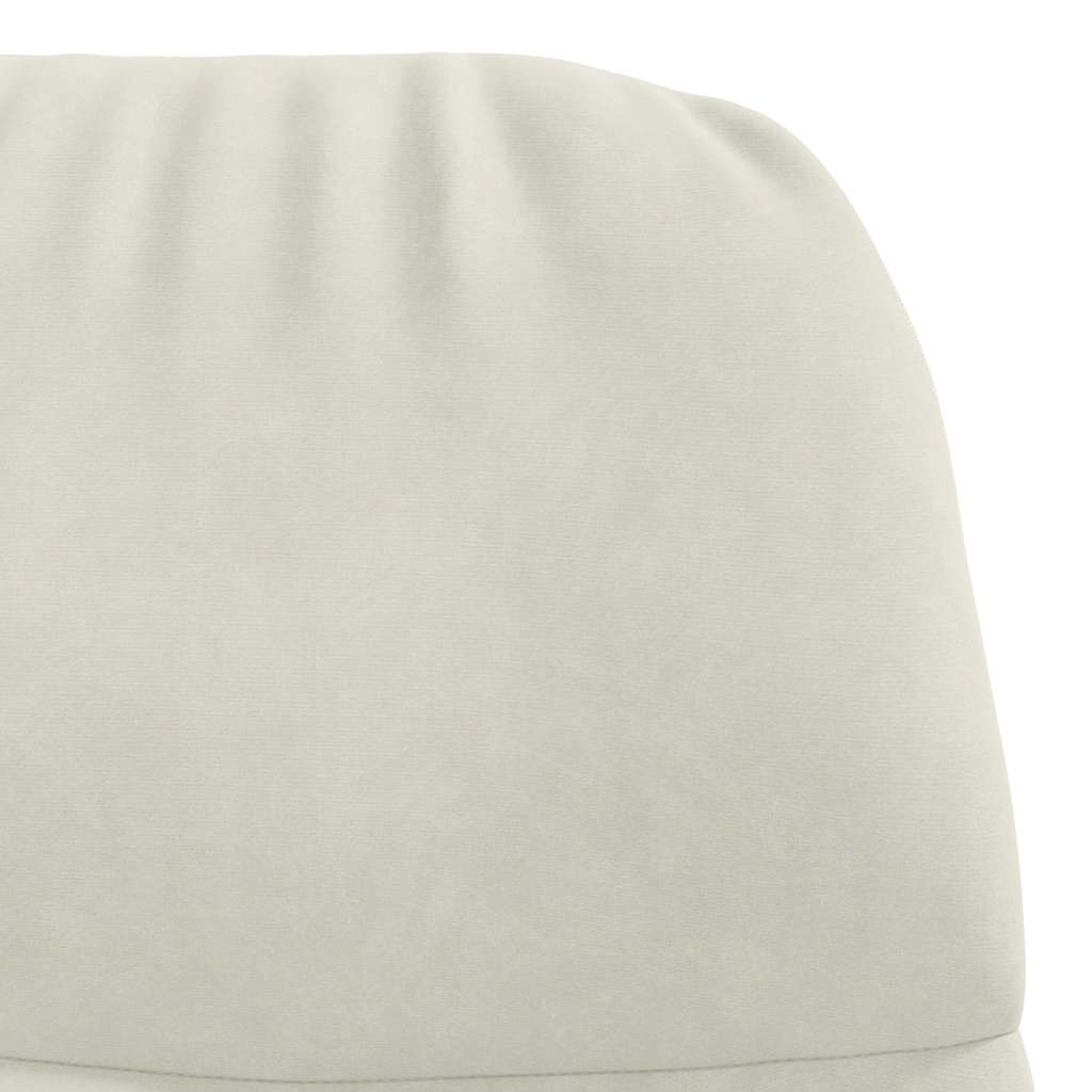 Sedia Relax Bianco Crema Velluto | homemem39