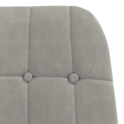 Sedia Relax Grigio Chiaro in Velluto | homemem39