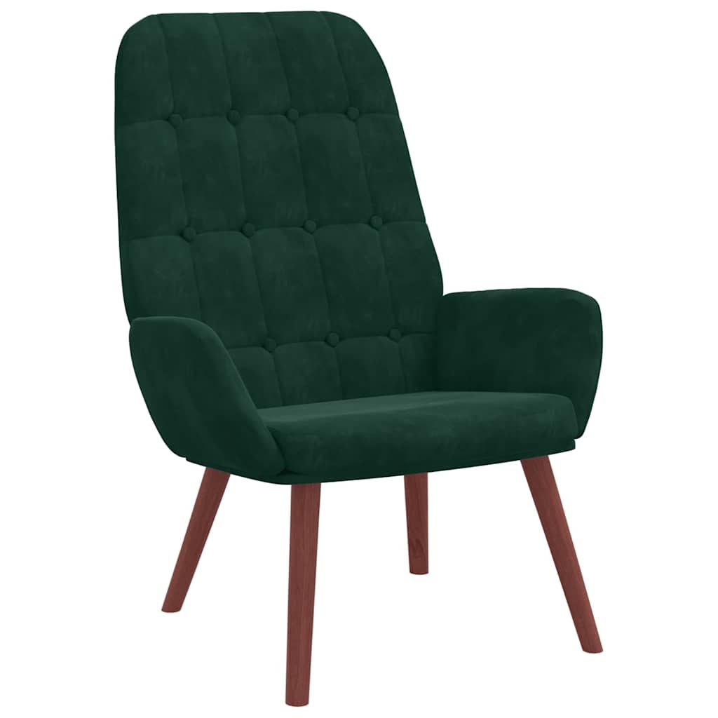 Sedia Relax Verde Scuro in Velluto | homemem39
