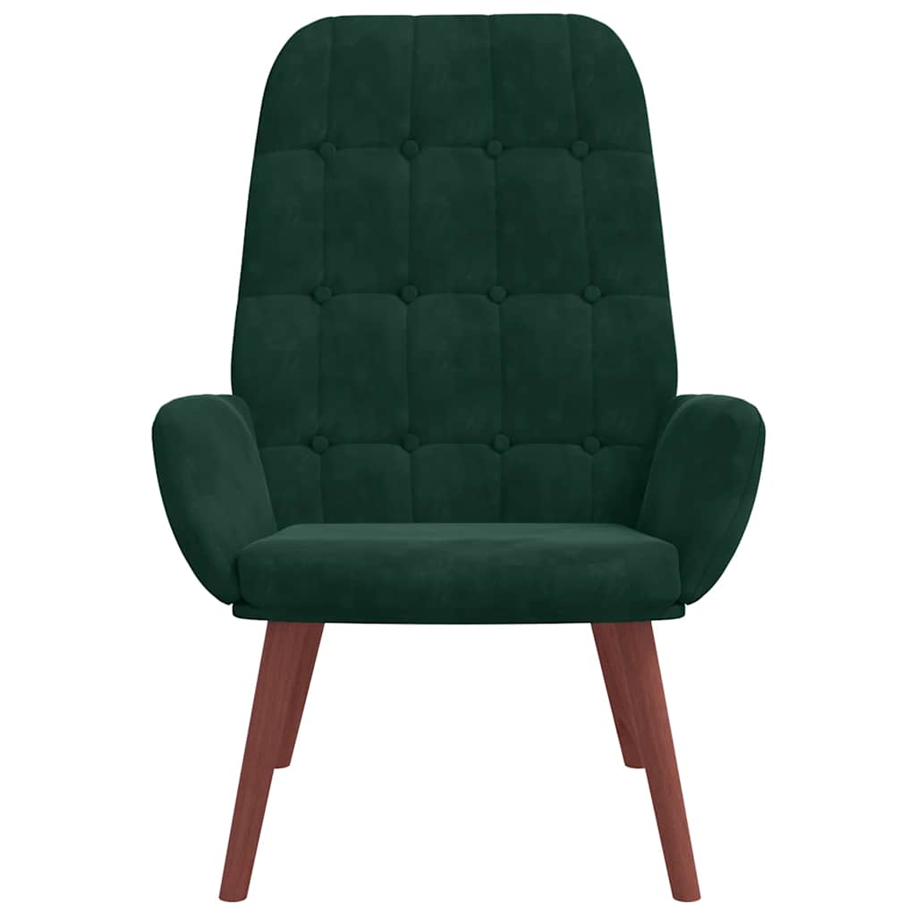 Sedia Relax Verde Scuro in Velluto | homemem39