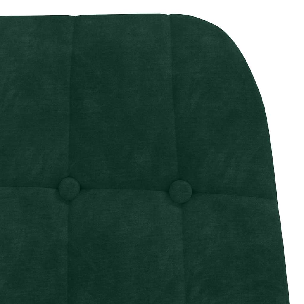 Sedia Relax Verde Scuro in Velluto | homemem39