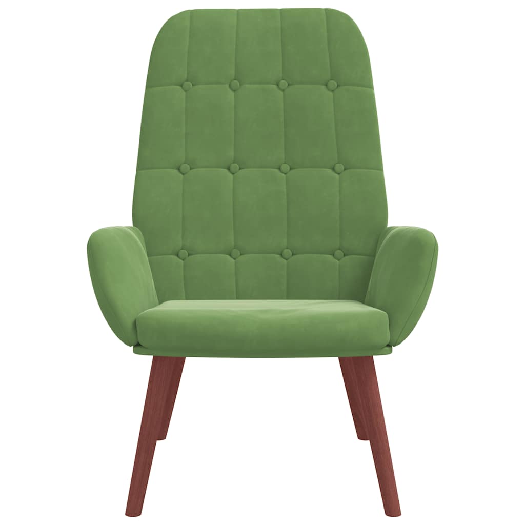 Sedia Relax Verde Chiaro in Velluto | homemem39