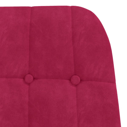 Sedia Relax Rosso Vino in Velluto | homemem39
