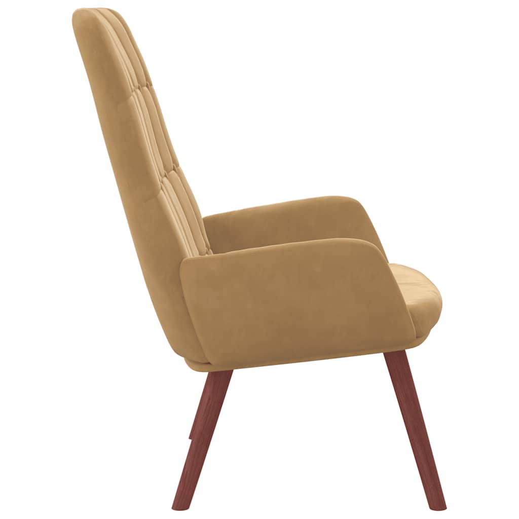Poltrona Relax Marrone in Velluto | homemem39