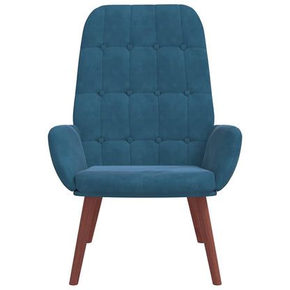 Poltrona Relax Blu in Velluto - homemem39