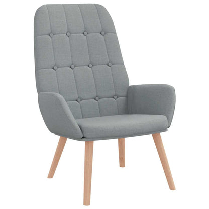 Sedia Relax Grigio Chiaro in Tessuto | homemem39