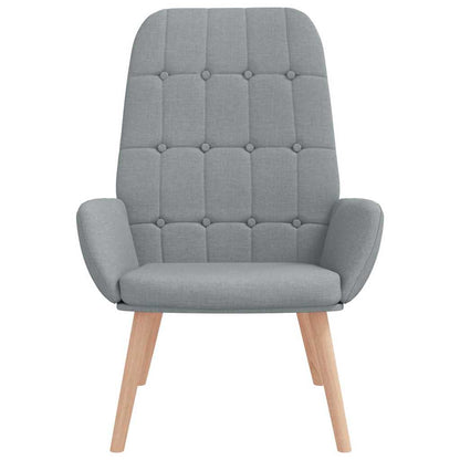 Sedia Relax Grigio Chiaro in Tessuto | homemem39