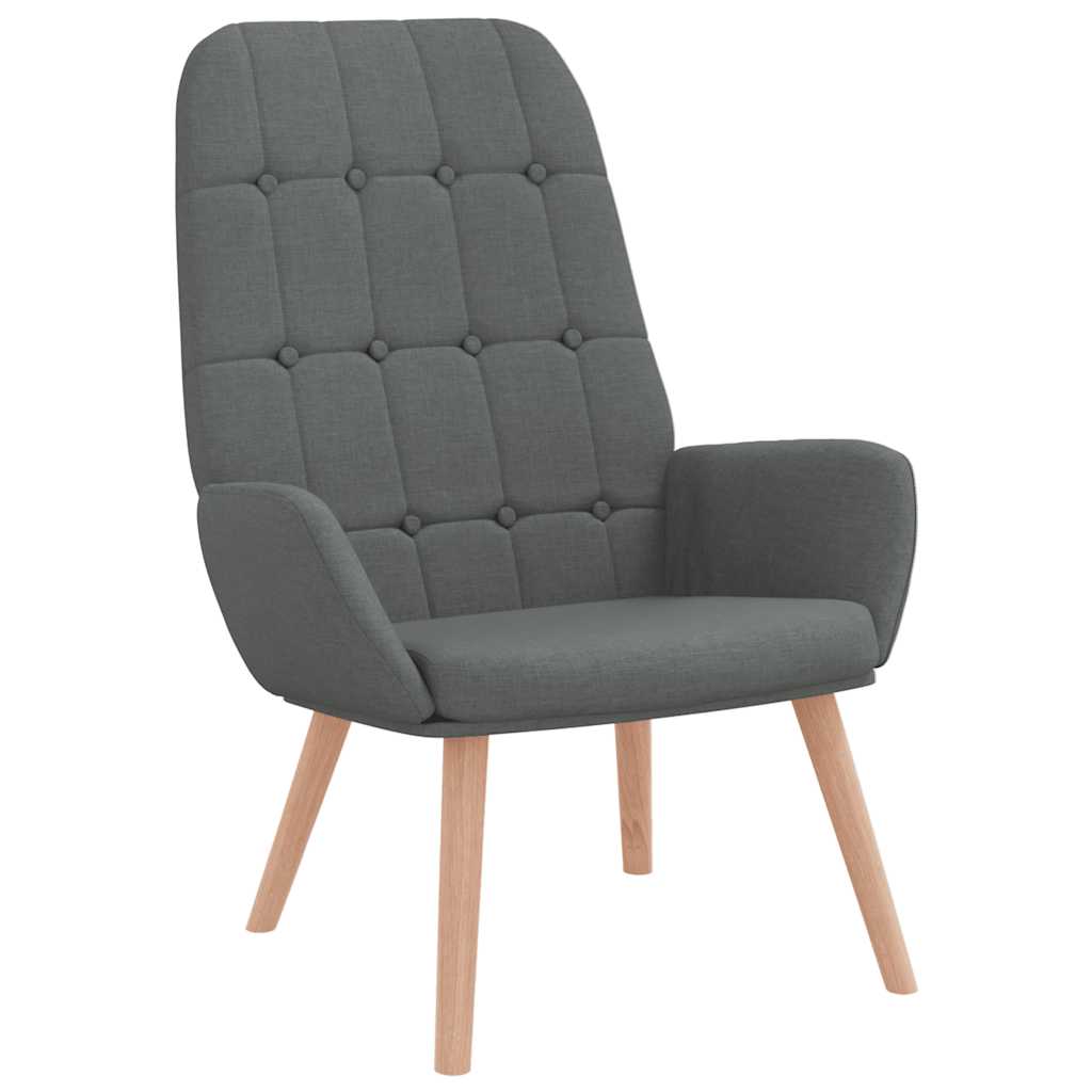 Sedia Relax Grigio Scuro in Tessuto | homemem39