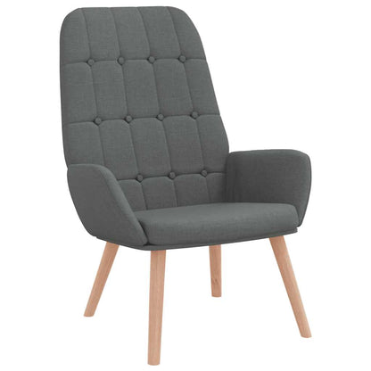 Sedia Relax Grigio Scuro in Tessuto | homemem39