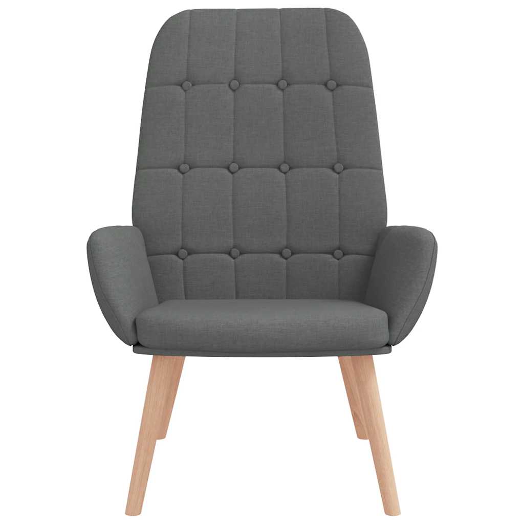 Sedia Relax Grigio Scuro in Tessuto | homemem39