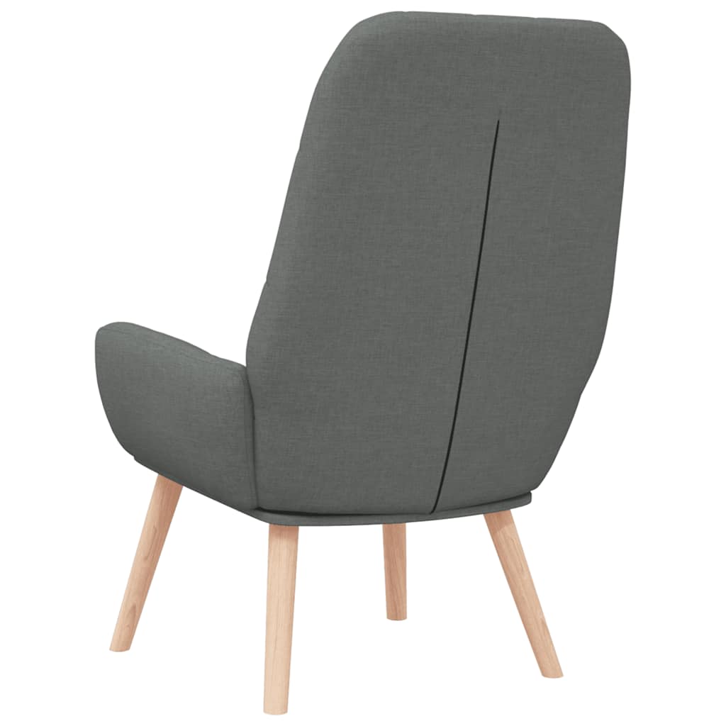Sedia Relax Grigio Scuro in Tessuto | homemem39
