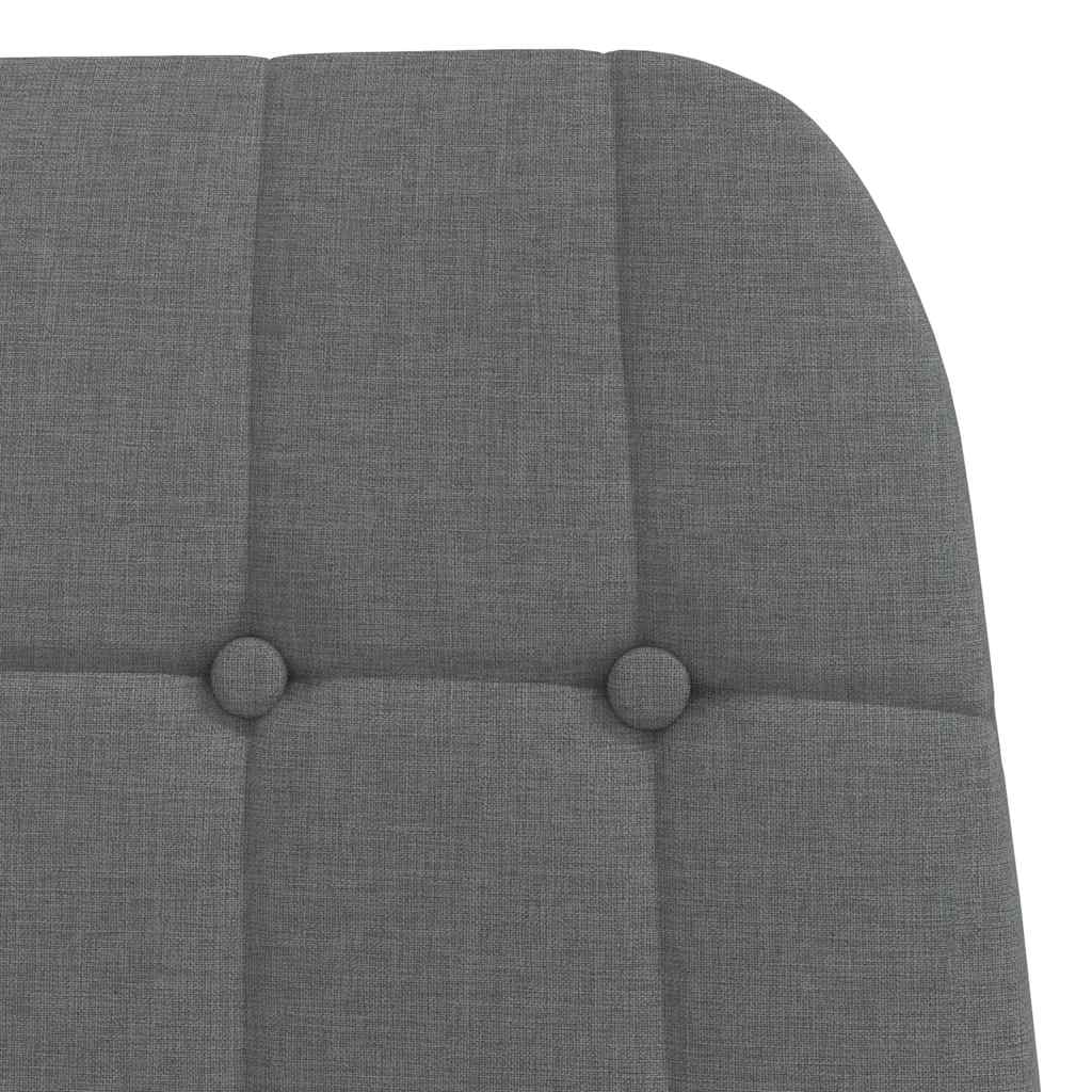 Sedia Relax Grigio Scuro in Tessuto | homemem39