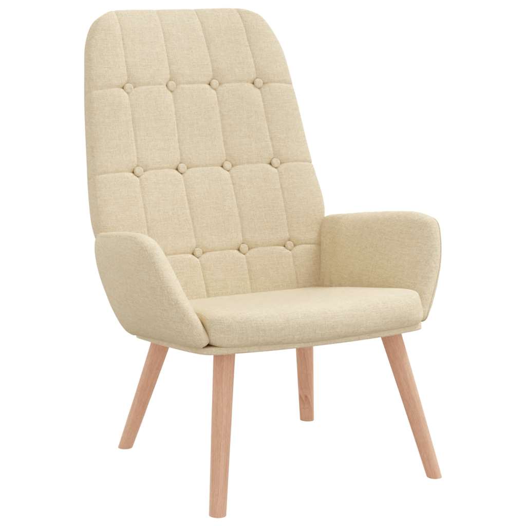 Sedia Relax Crema in Tessuto | homemem39